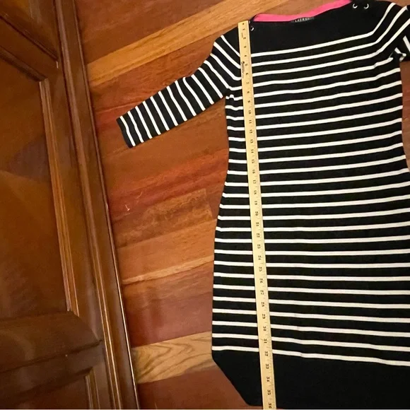 Ralph Lauren Black and White Striped Dress - Picture 7 of 7